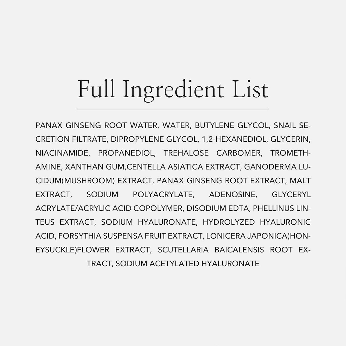 Serum Hidratante con Mucina de Caracol y Ginseng para Rostro