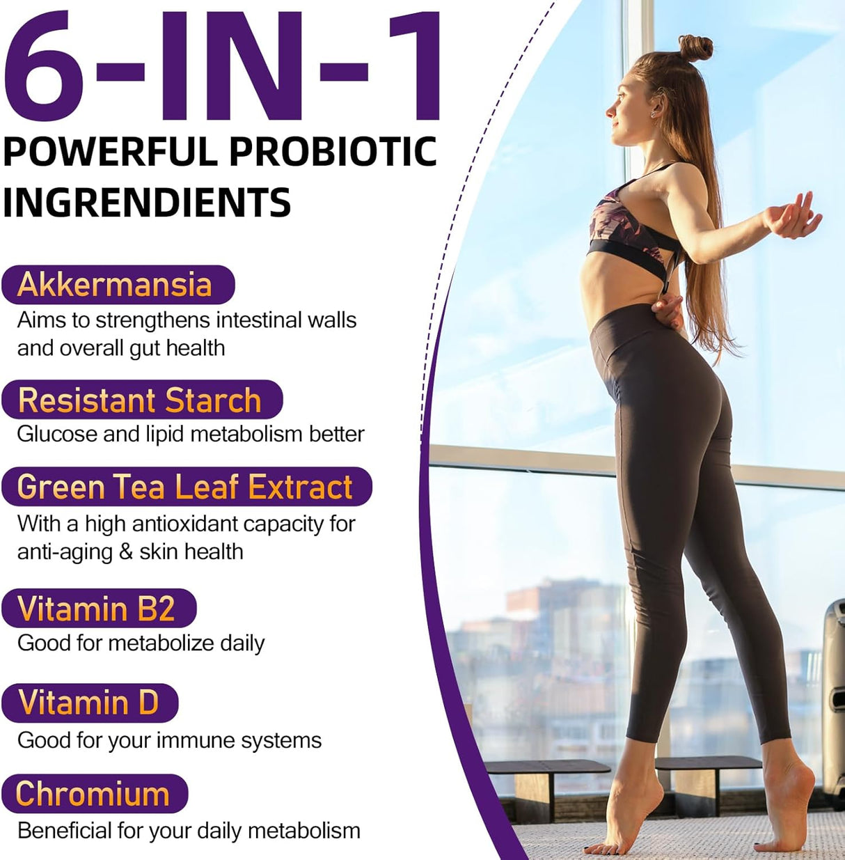 Suplemento GLP-1 con 300 Mil Millard AFU de Akkermansia Muciniphila