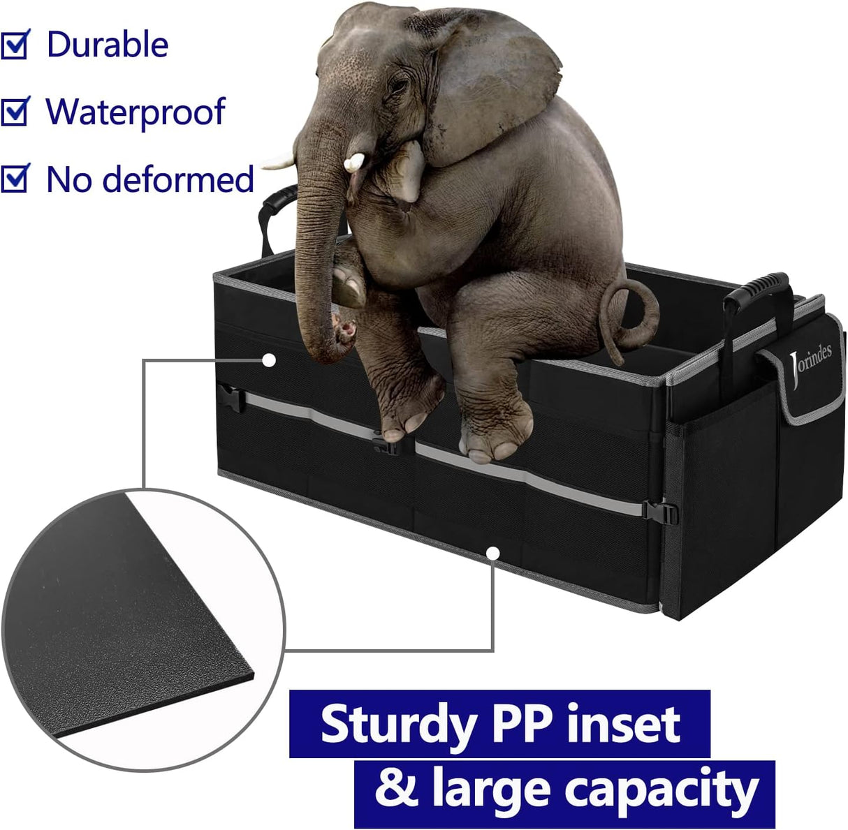 Organizador de Maletero con Cooler, 3 Compartimentos, Plegable