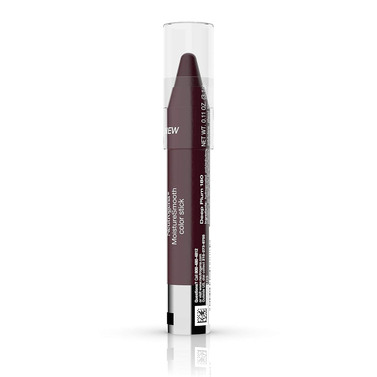 Lápiz Labial Hidratante, Color, 180 Deep Plum, 011 Oz.
