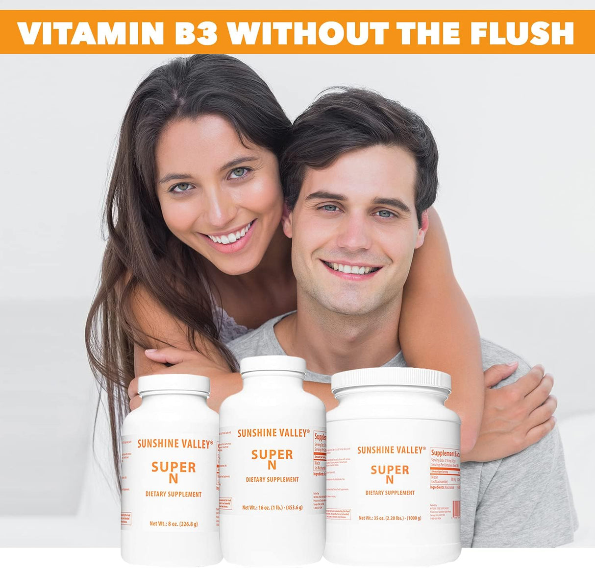 Suplemento N Niacinamida (vitamina B3) en polvo sin OMG 35oz