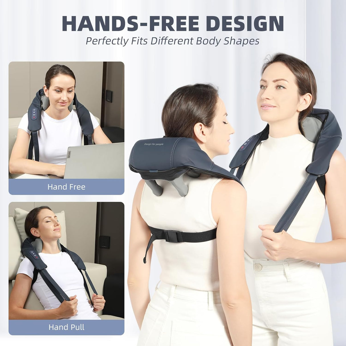 Masajeador de Cuello y Hombros, Infrarrojo, 4D, Sin Cable