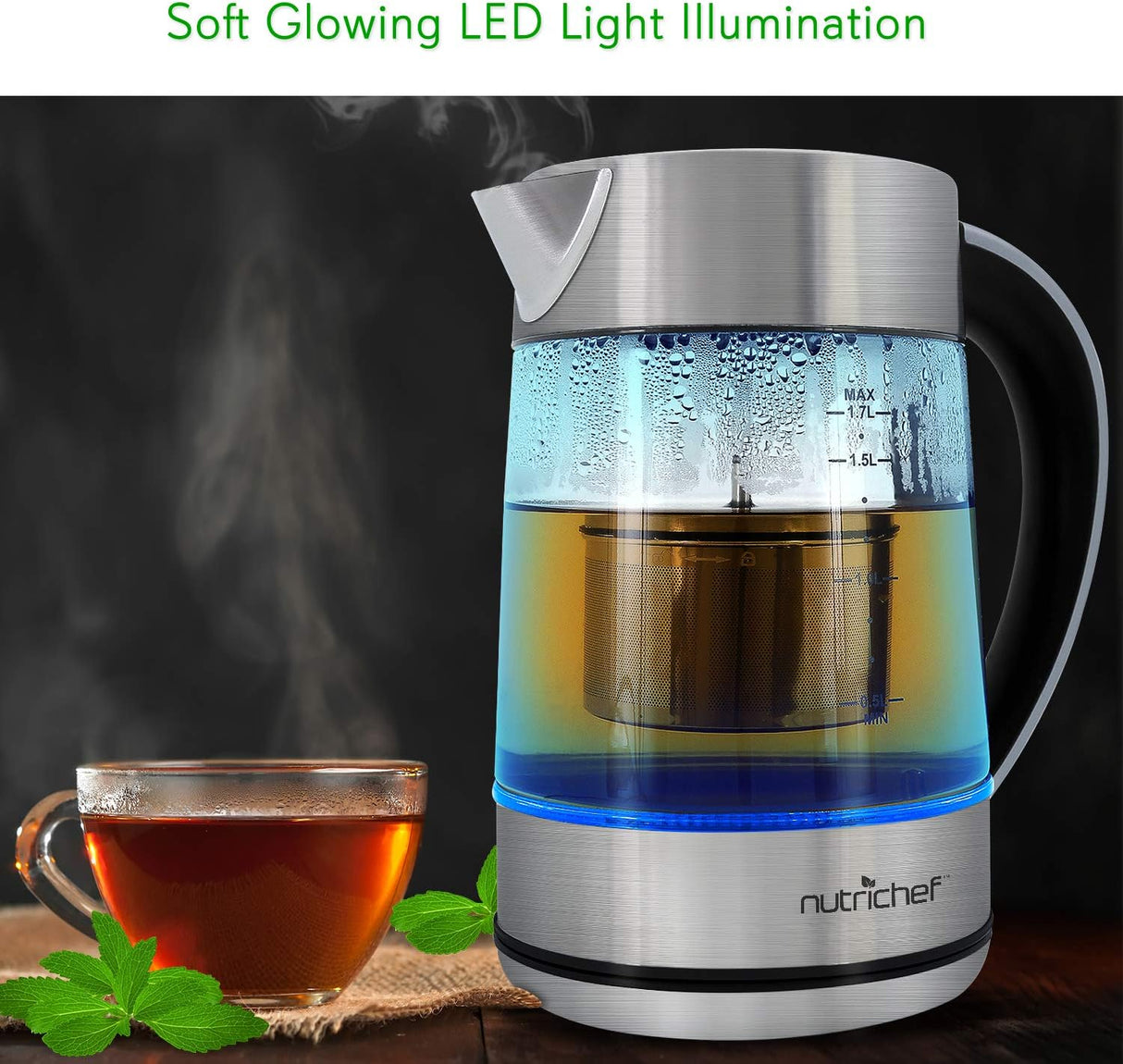 Teteras Eléctricas portátil digital NutriChef PKWTK75