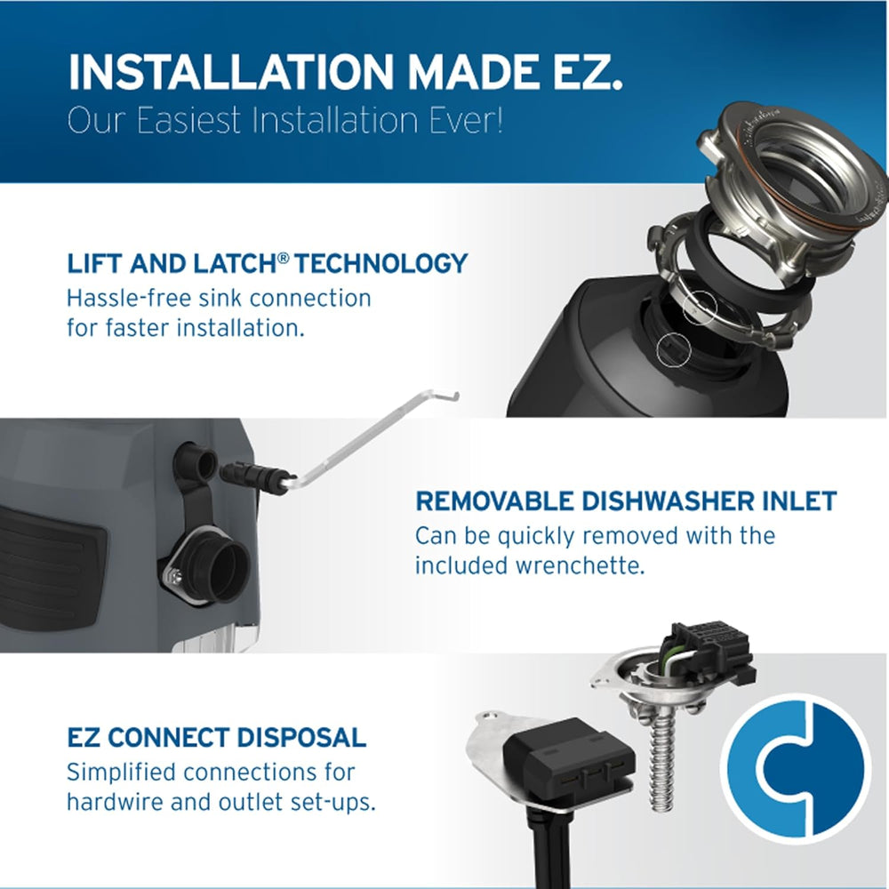 Triturador de desperdicios Gris EVOLUTION 1HP In Sink Erator