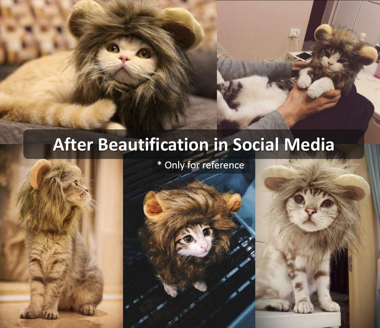 Disfraces de gato de león y melena talla M