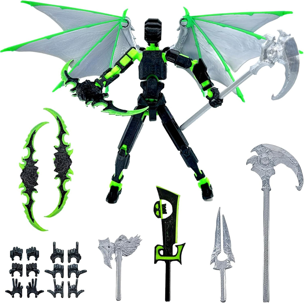 Juego de Figuras de Acción Titan 13, Figuras Móviles 3D, T13