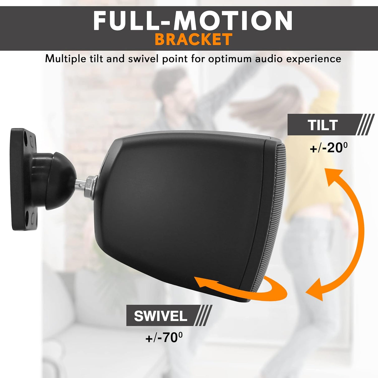 Pyle Mini altavoz satelital, sistema de altavoces satelitales de montaje en superficie de 3 pulgadas para subwoofer (par), uso para sistema de altavoces satélites, elegante y minimalista PD4STP
