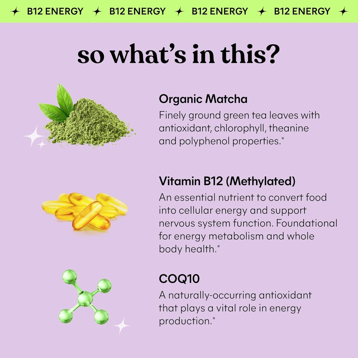 Suplemento Matcha Superfood Gomitas energéticas con té verd