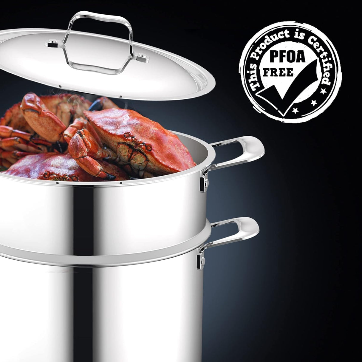 Inserto de vapor de 8 cuartos con tapa NutriChef