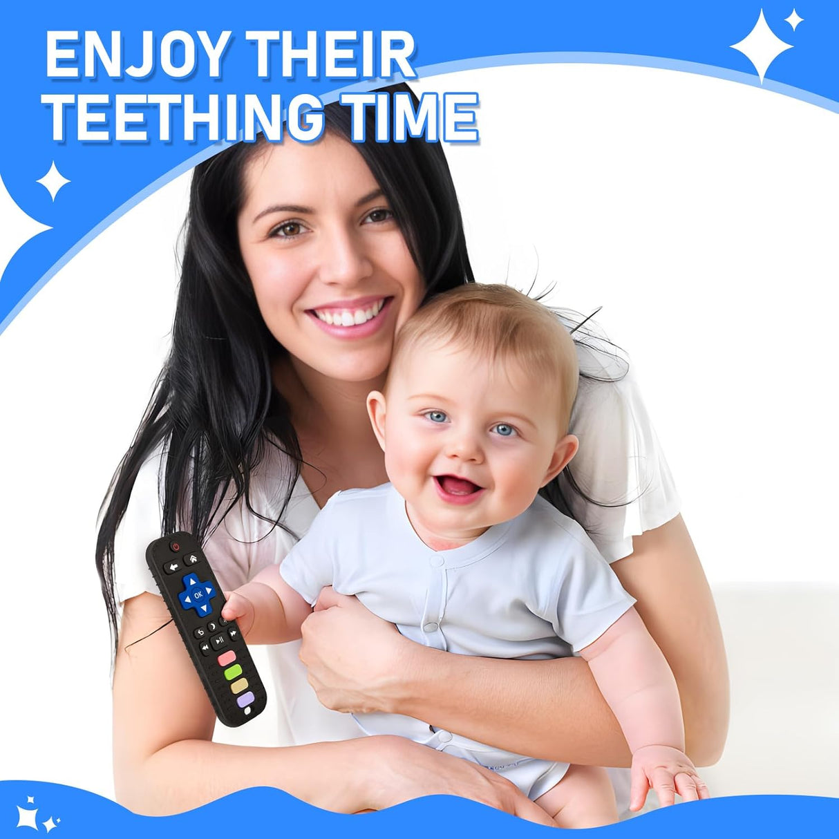 Juguete de Morder para Bebé, Silicona, BPA Libre, Control Remoto
