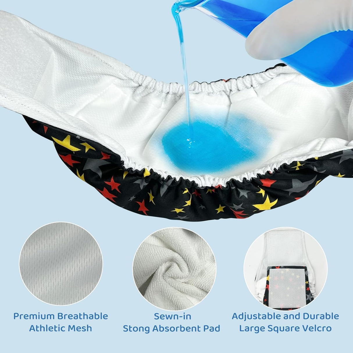 BLIWINPT Pañales reutilizables para perros machos absorción