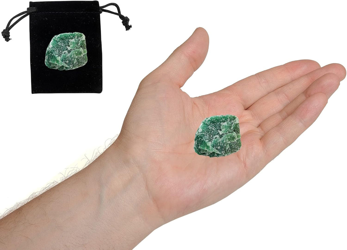 Cristales de Aventurina Verde, Naturales y sin Pulir, 1.25-2