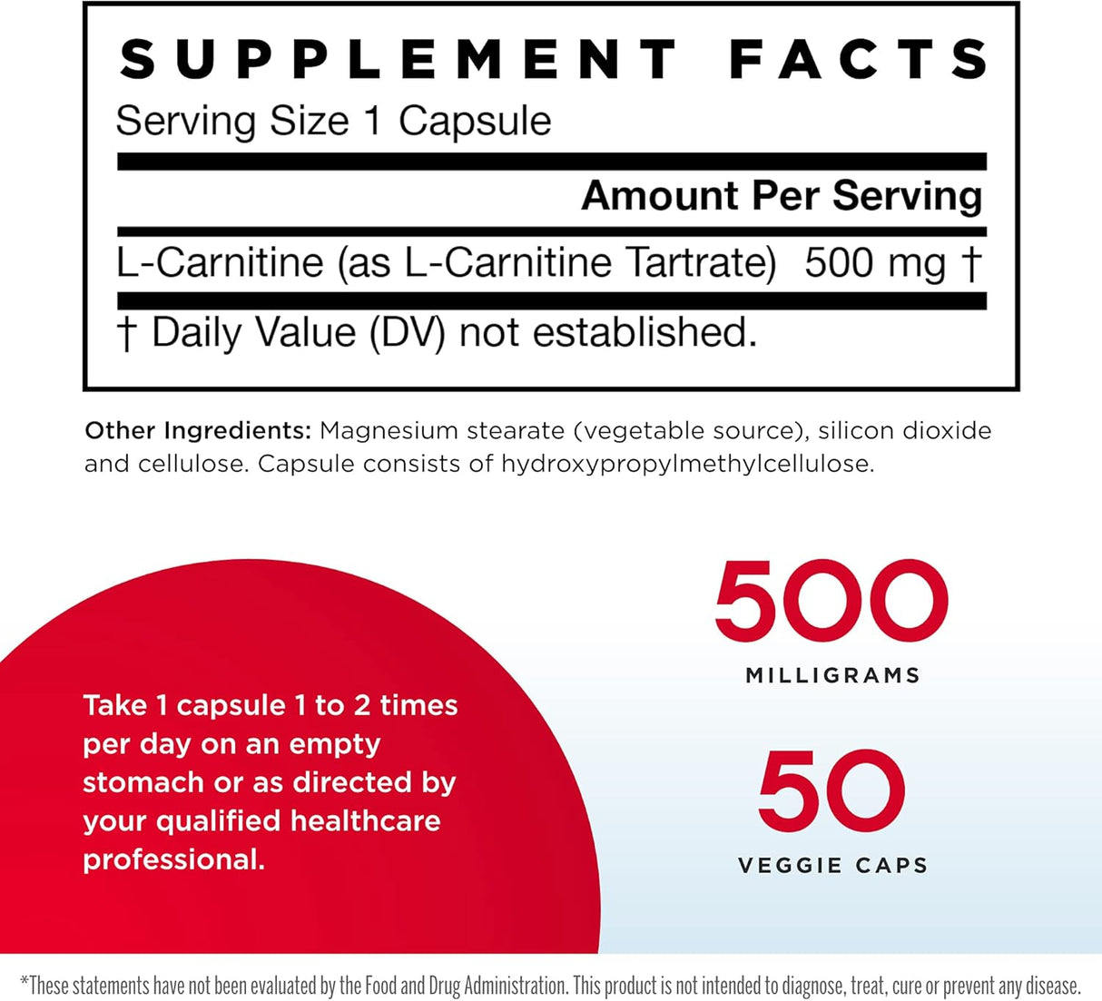 Suplementos Alimenticios Tartrato de L-Carnitina