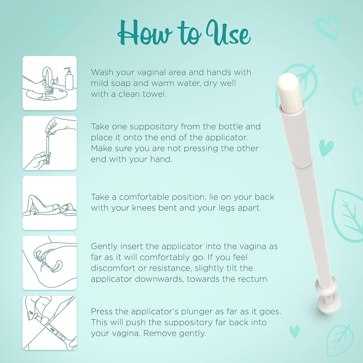 VeeFresh - Supositorios vaginales de ácido bórico VeeCleanse