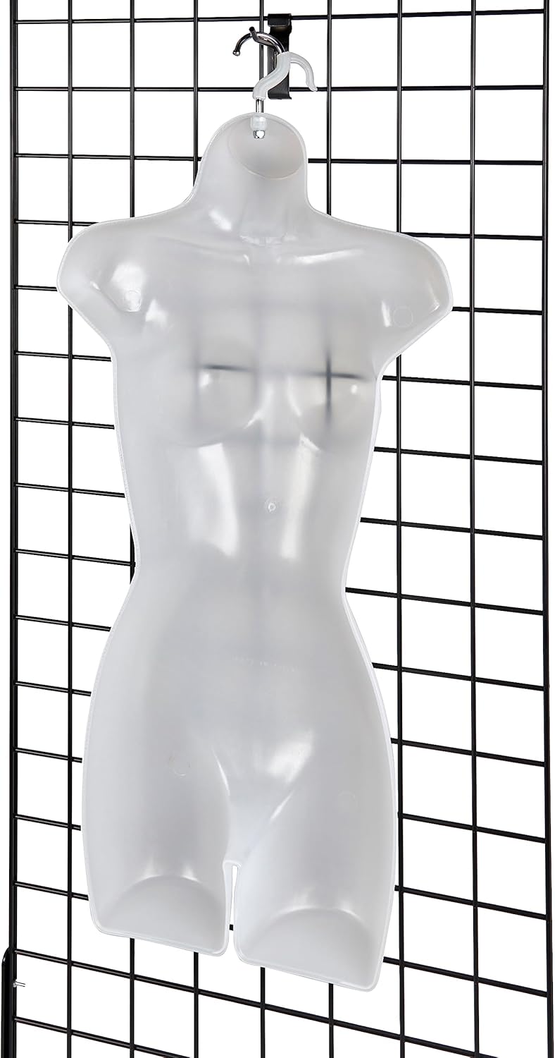 Torso Maniquí SSWBasics - Molded, Shatterproof, Size 5-10