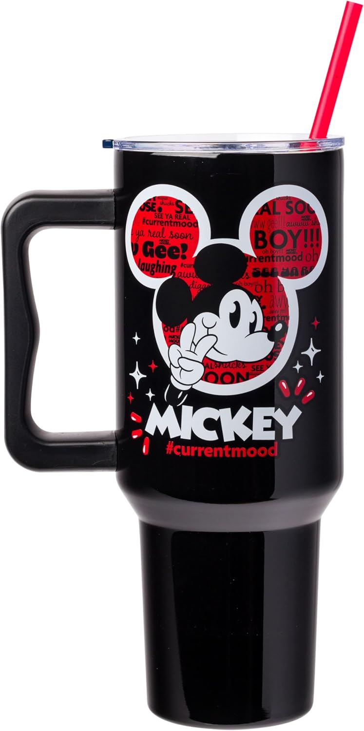 Vaso de Acero Inoxidable Silver Buffalo Mickey Mouse 40 oz