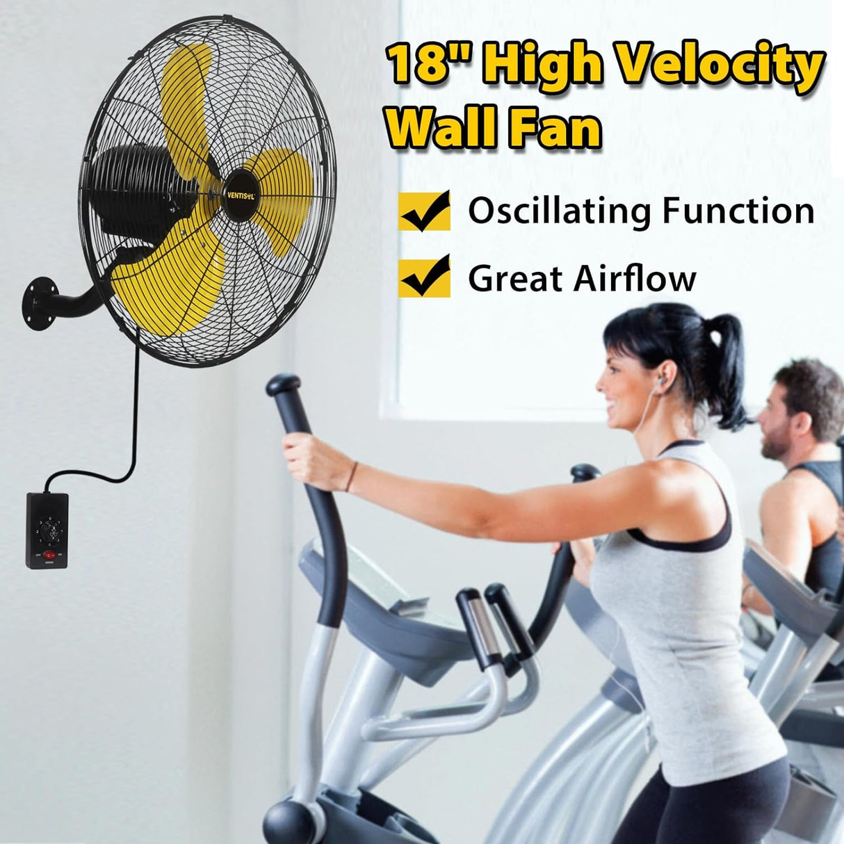 Ventilador Oscilante VENTISOL 18 3 Velocidades, 4200 CFM