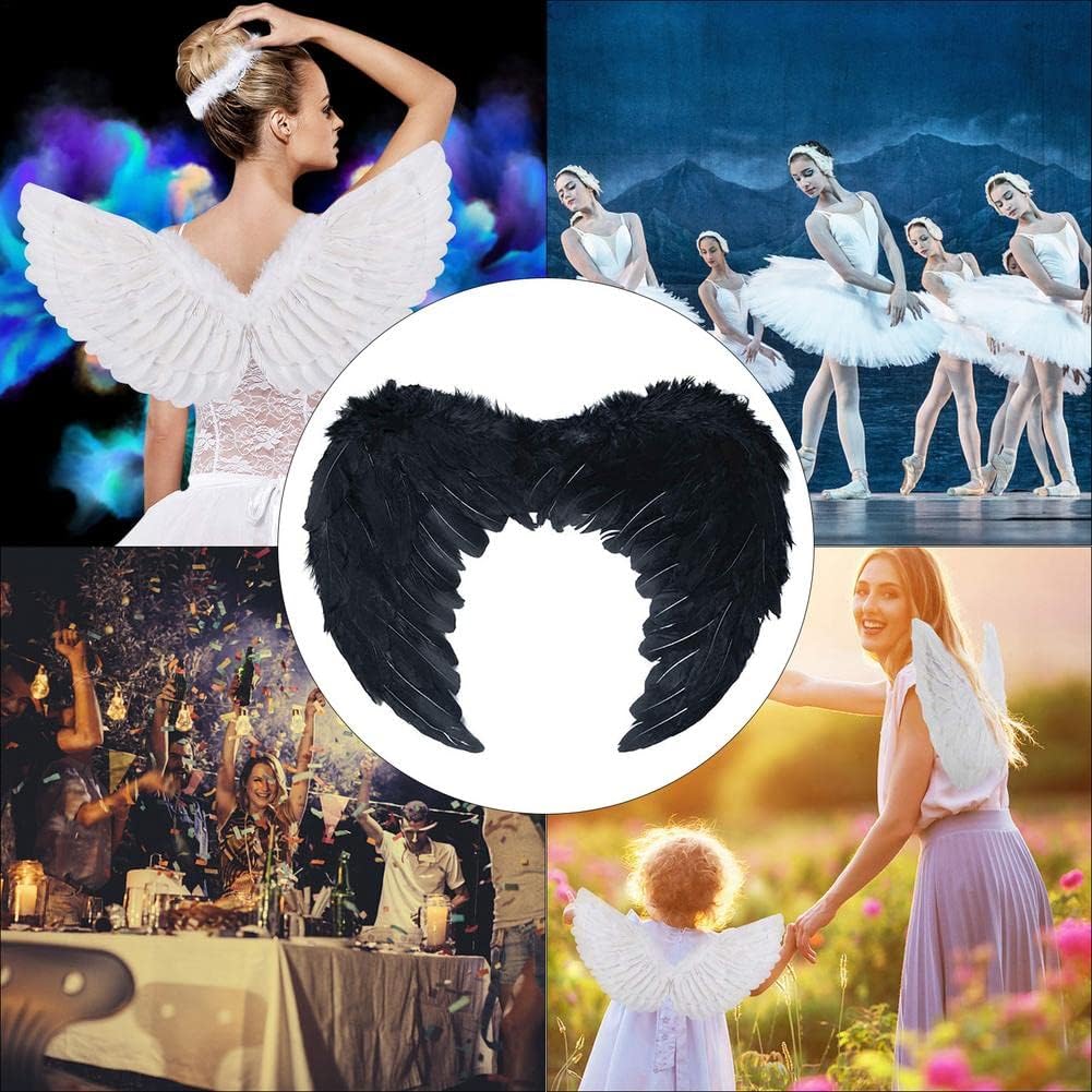 Disfraces de fiesta de Halloween alas de ángel negra