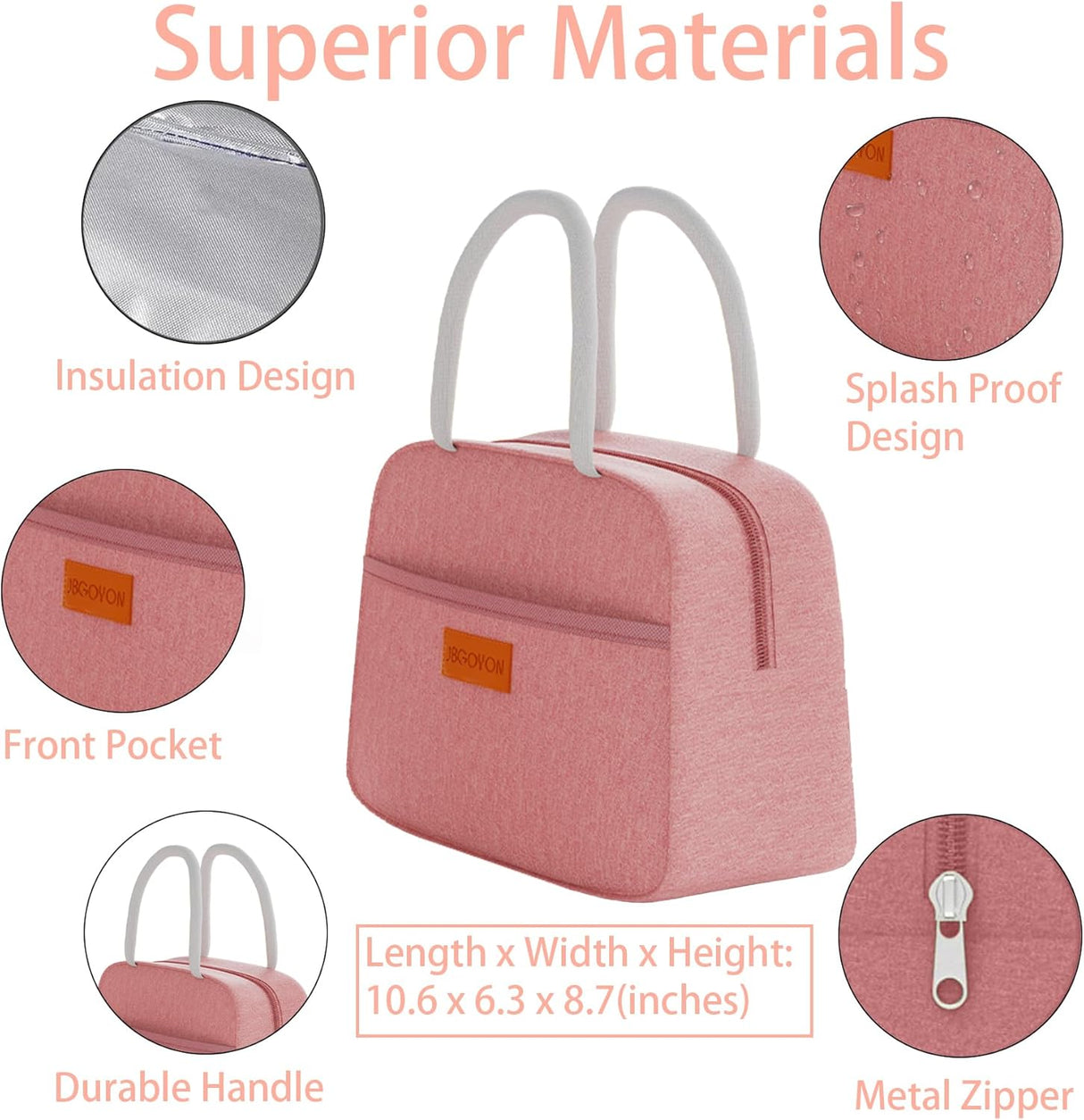 Caja de Almuerzo JBGOYON® - 3 Contenedores Apilables, Utensilios