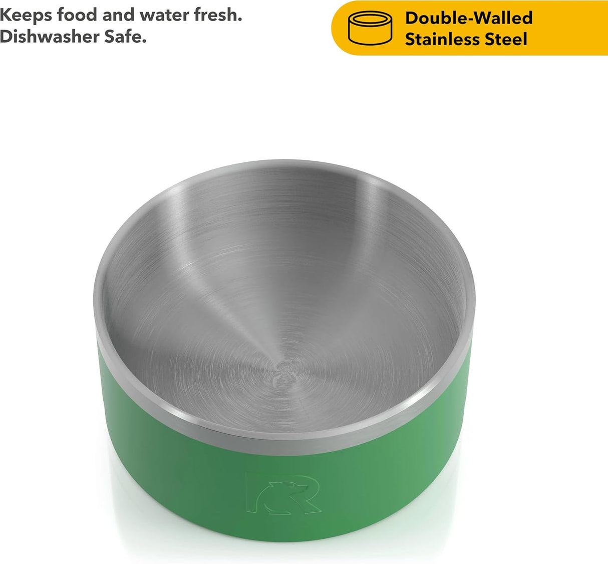 Cuenco 3-en-1 para Perros RTIC, Acero Inoxidable, Grande