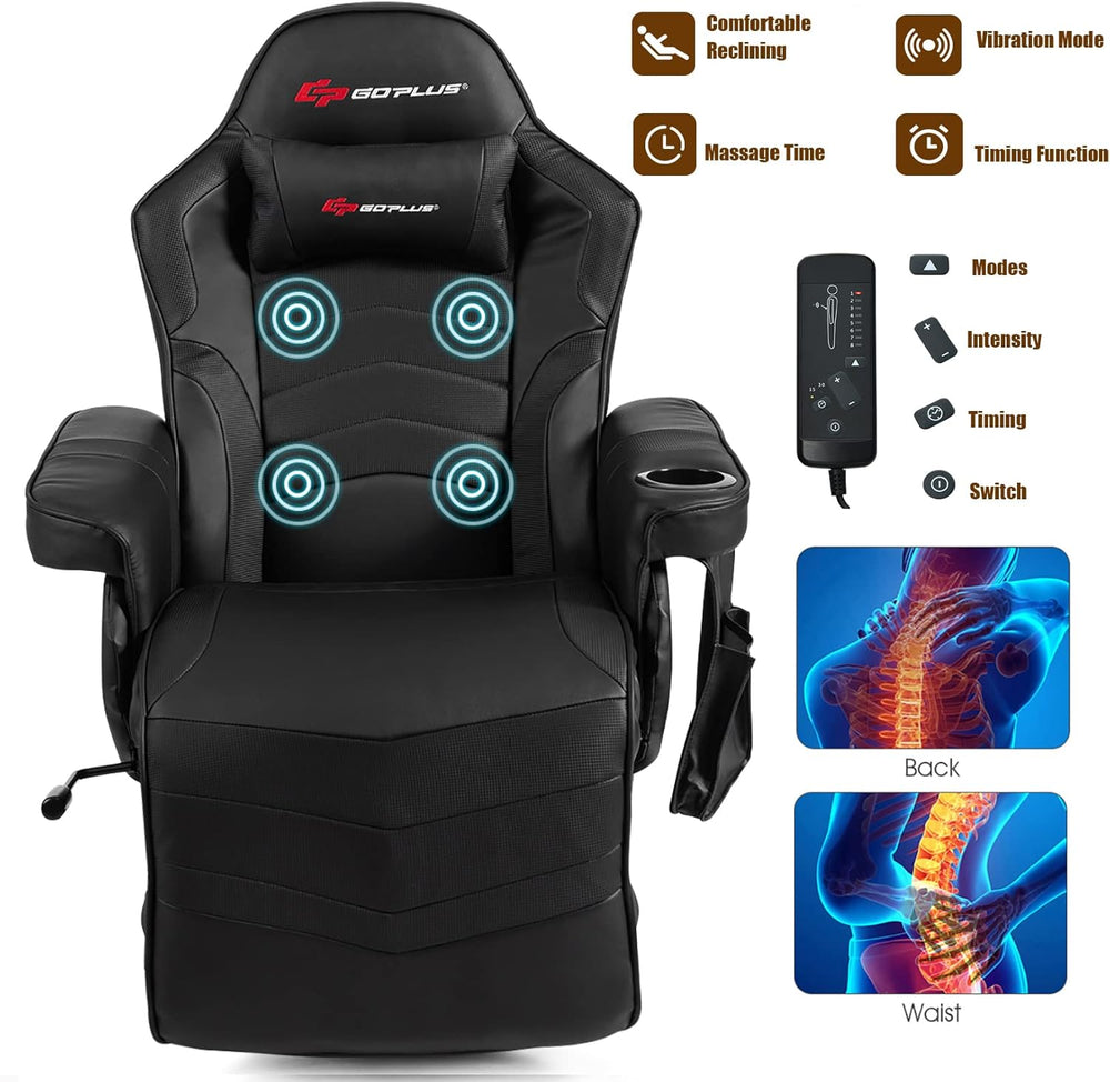 Silla Gamer de masaje de piel sintética DJY-196 POWERSTONE