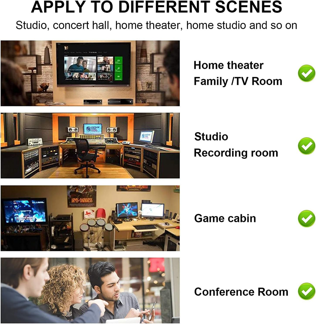 Paneles Acústicos JBER 12 Pzs 1 x 12 x 12 Aislantes de Sonido