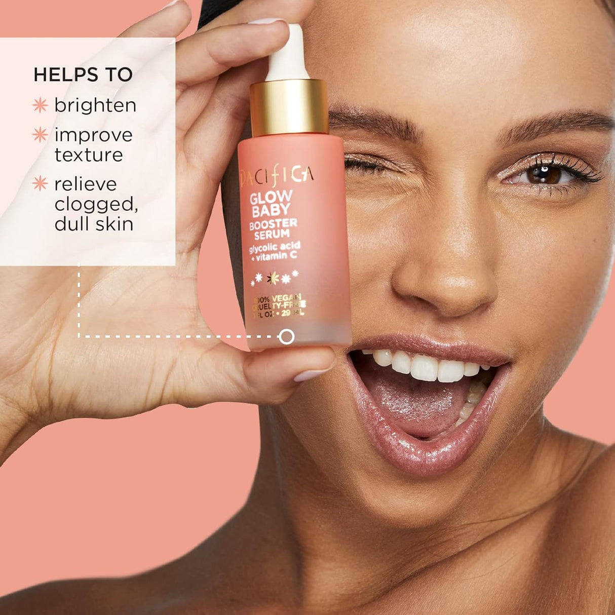 Serum para cara, vitamina C y ácido glicólico