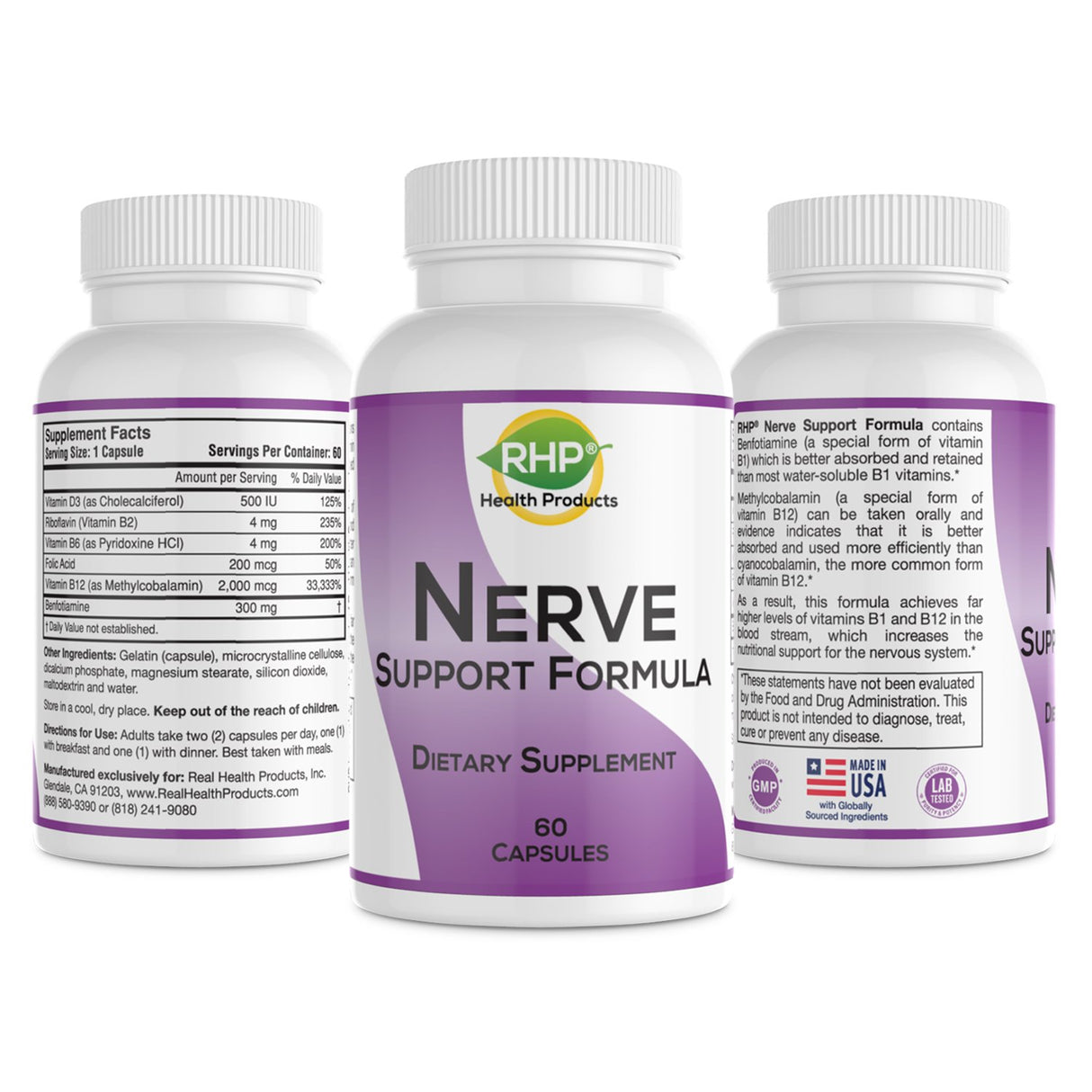 Fórmula de soporte nervioso para el soporte nutricional