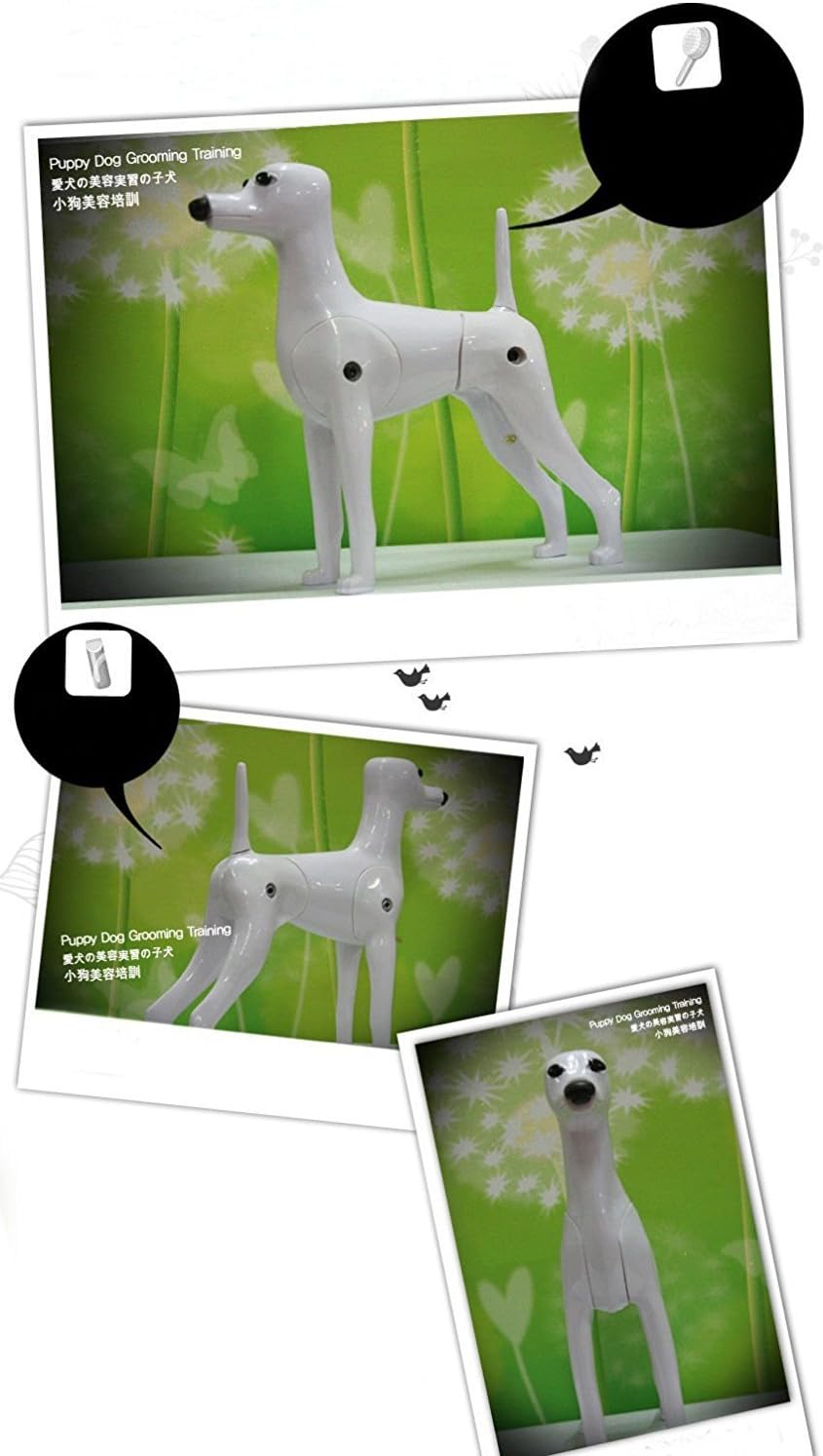 Maniquí de Perro D-Wig para Grooming, Plástico Reforzado