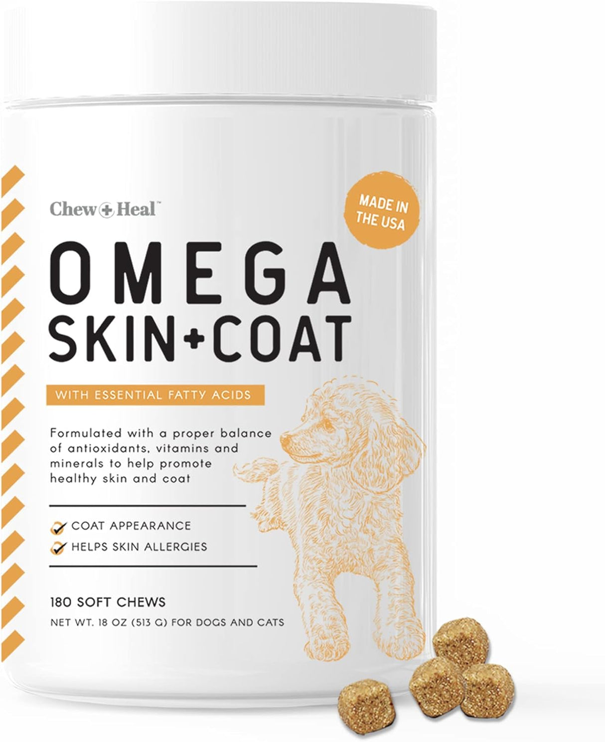 Suplementos Aceite de salmón para perros 180 golosinas