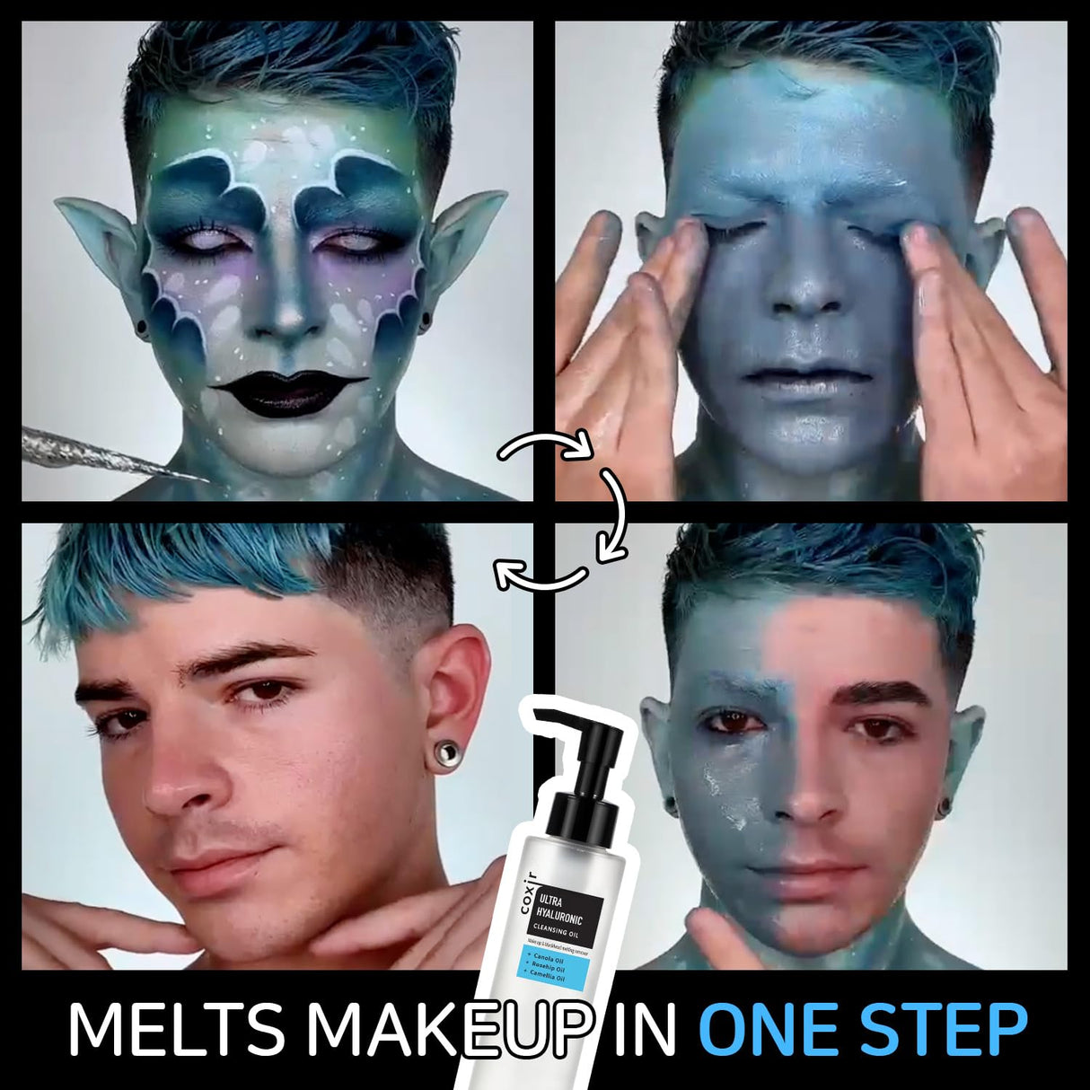 Aceite Limpiador Facial con Ácido Hialurónico, Sin Crueldad