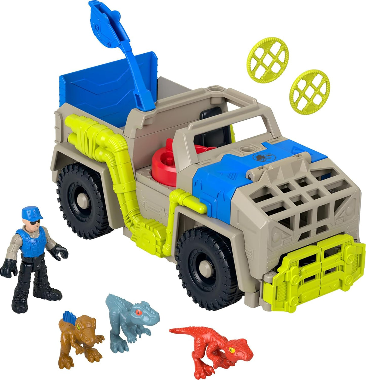 Juguetes de Dinosaurios Imaginext Jurassic World con Camión y Figura