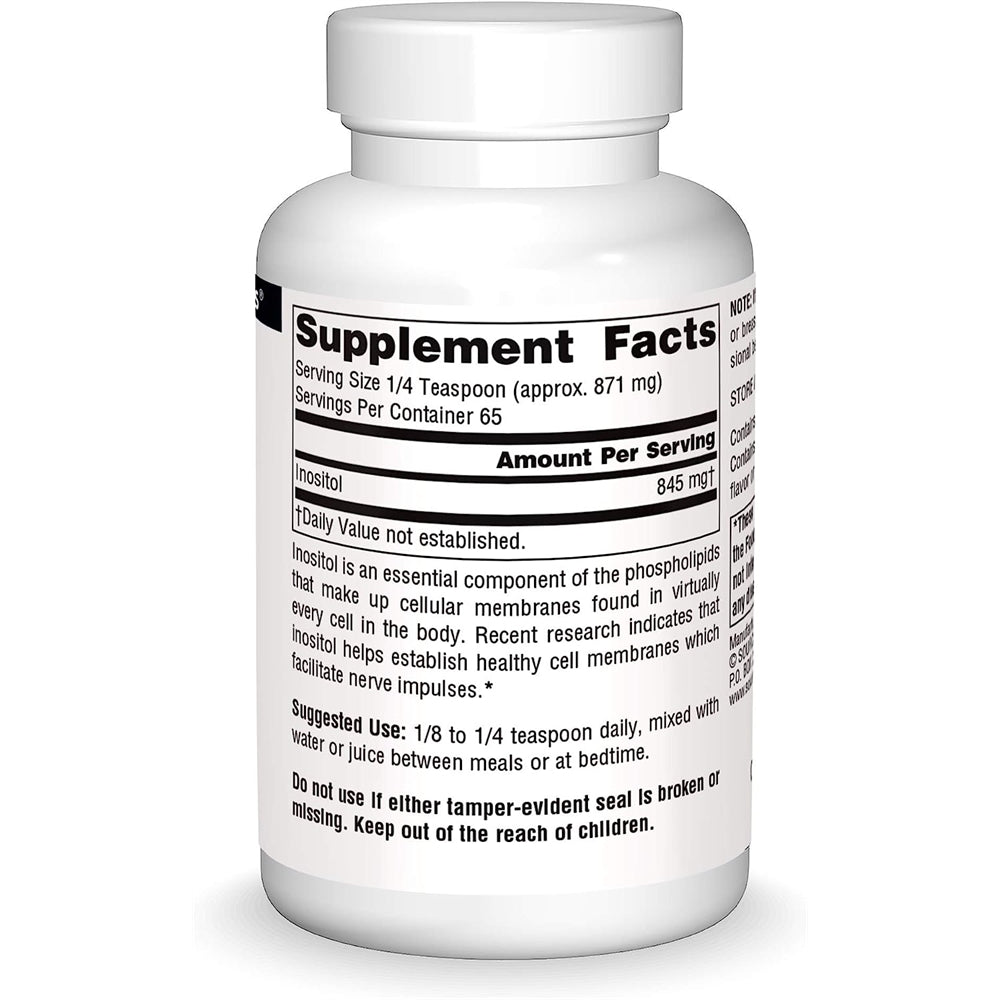 Suplementos Inositol puro, suplemento dietético 2 oz polvo