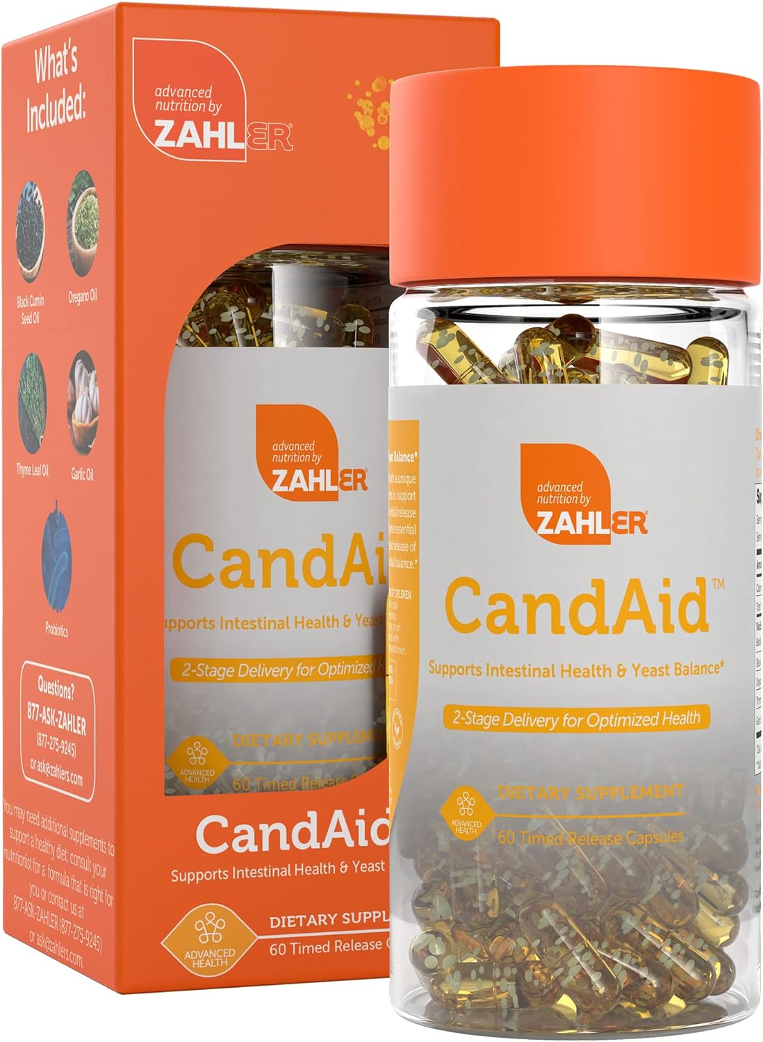 Suplemento CandAid Cleanse de salud digestiva con probiótico