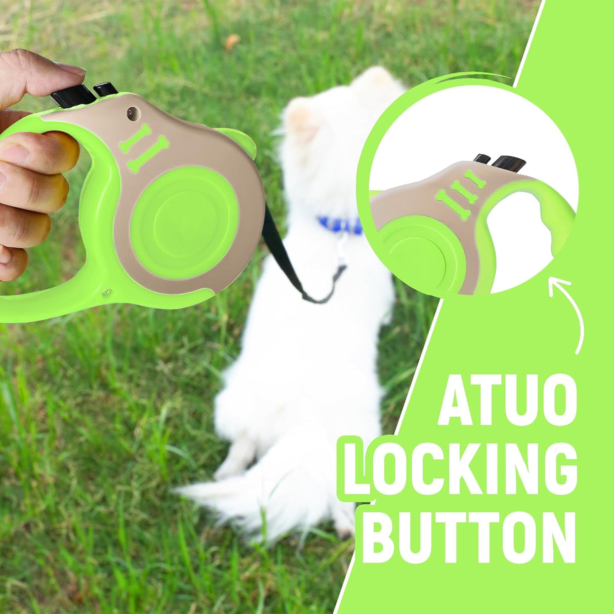 Correa Retráctil Automática Telescópica para Perros Duradera