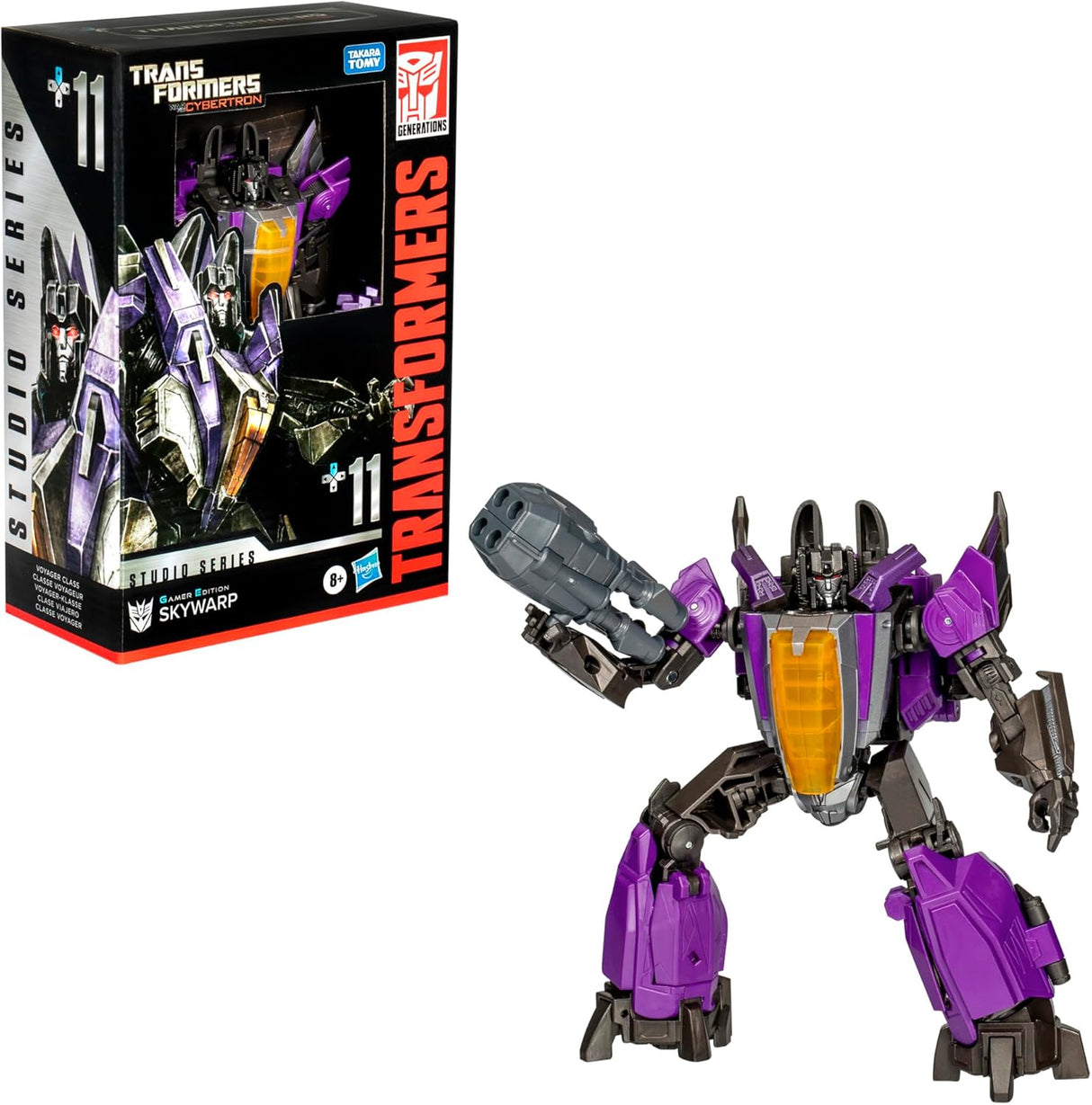 Figura de acción Skywarp, Transformers, 6.5 Gamer Edition