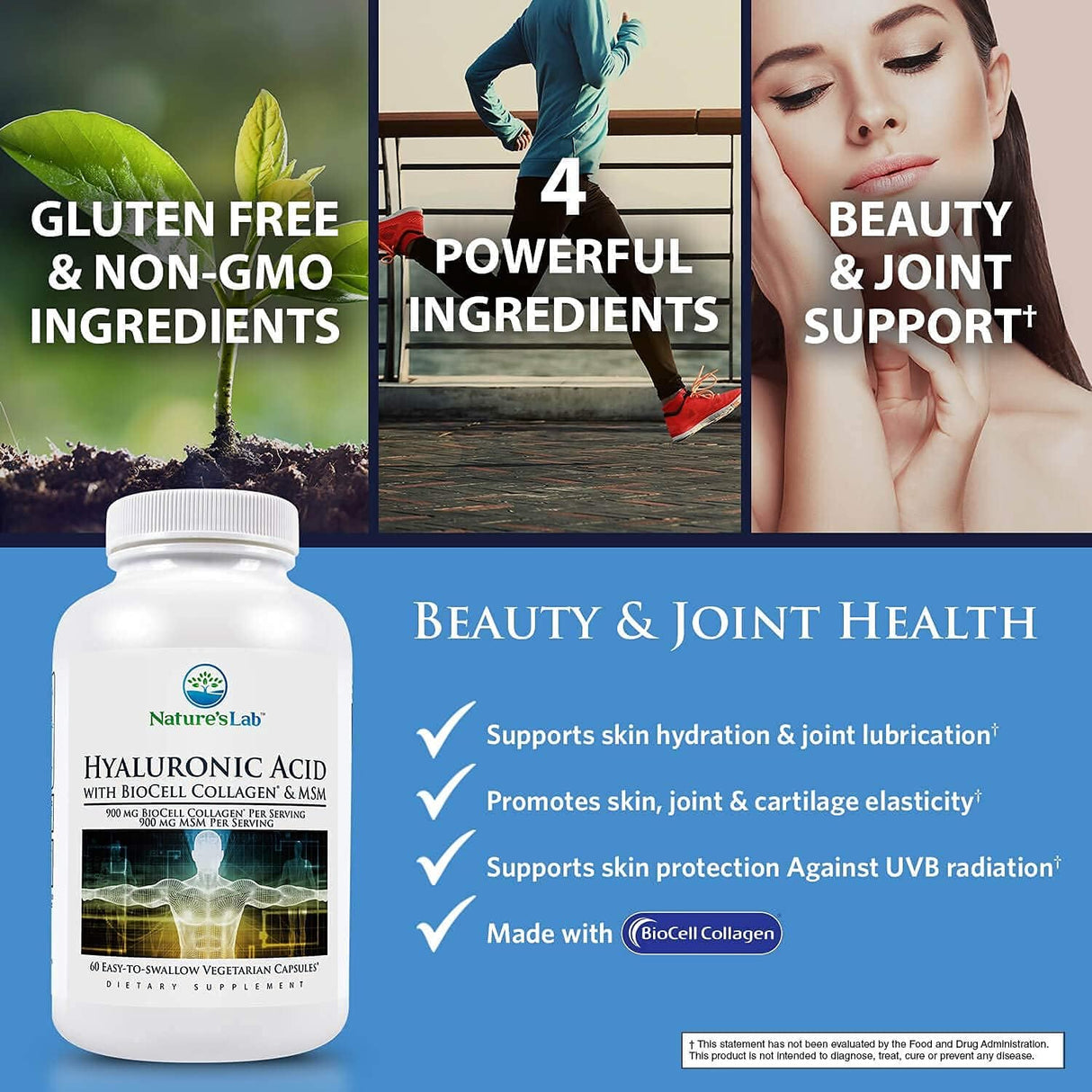 Ácido hialurónico con colágeno salud de las articulaciones