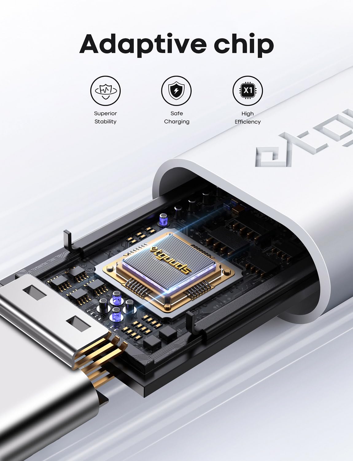 Cable CarPlay etguuds 3ft USB C para iPhone 16/15 - 2 Pack
