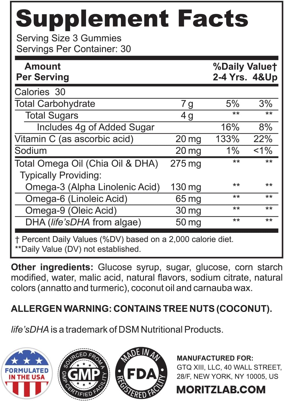 Gomitas Veganas Omega 3 Dr. Moritz Niños 90u