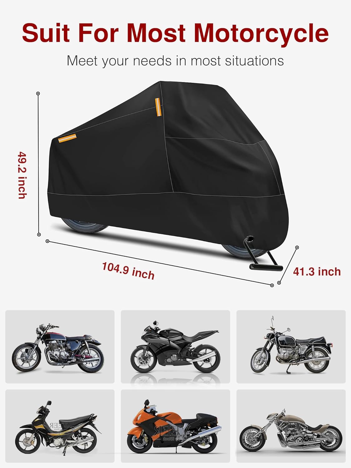 Funda de Bicicleta Exterior Impermeable con Agujero para Candado