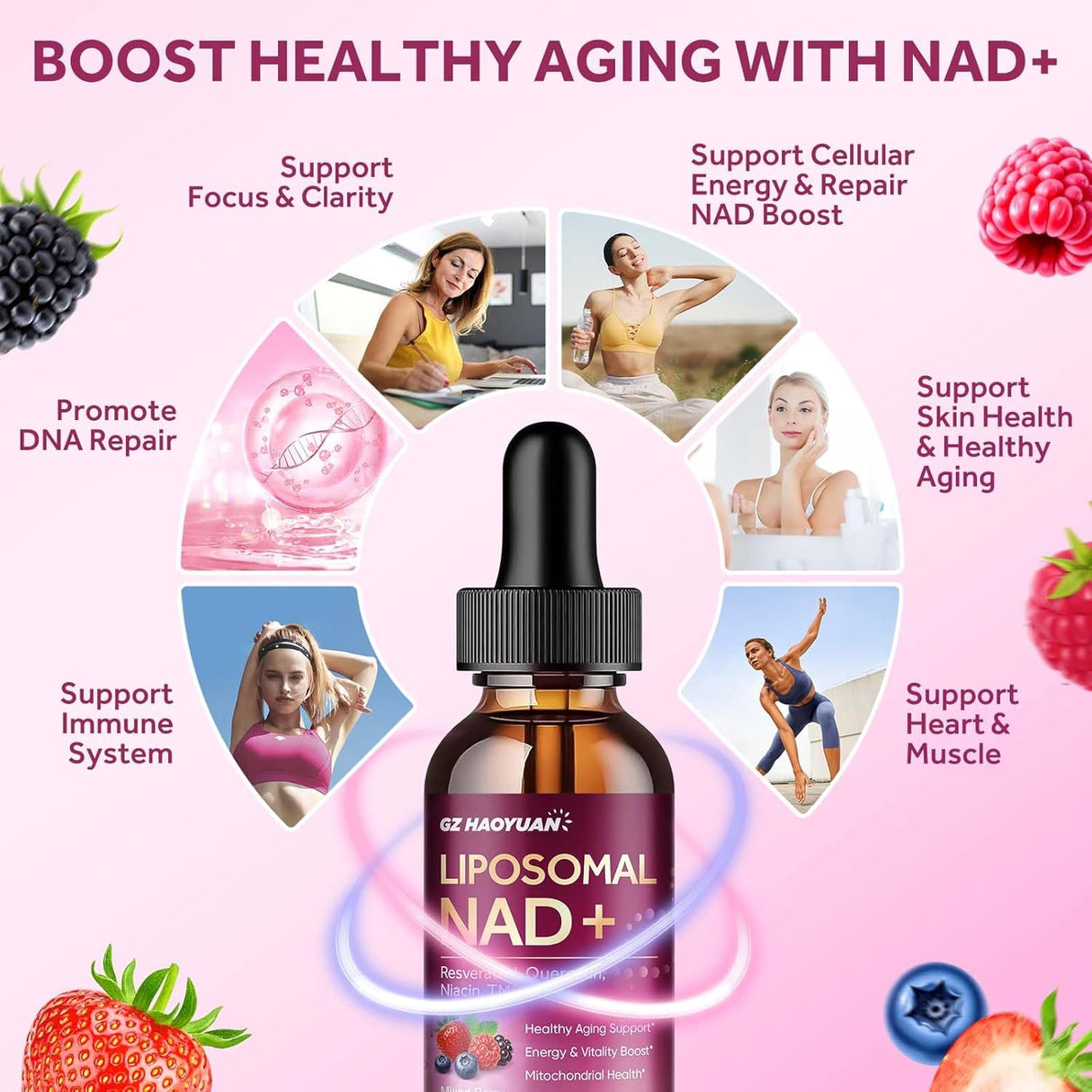 Liposomal NAD Líquido 1200mg - Salud Celular y Antiedad