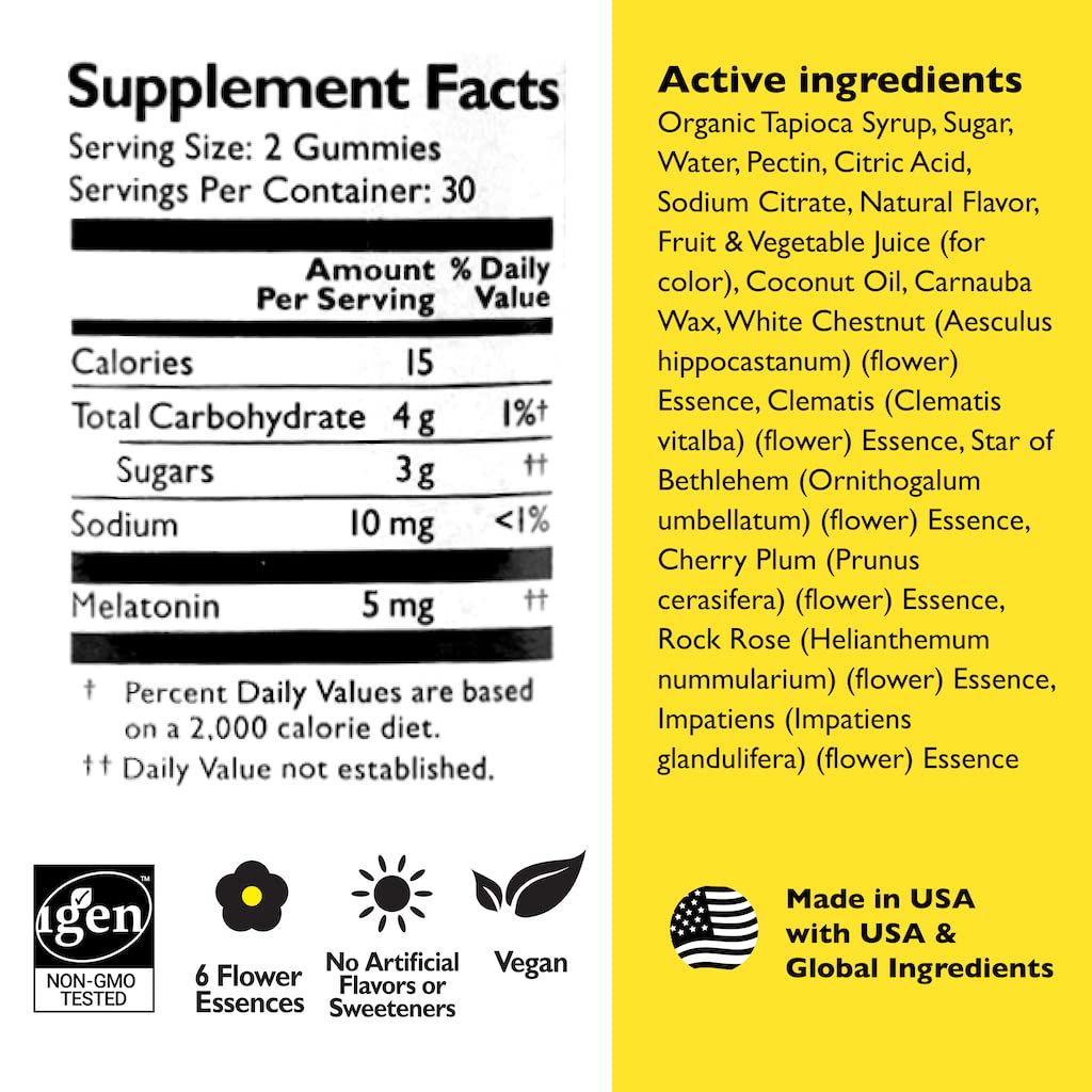 Bach RESCUE PLUS - Gomitas para dormir, sabor de fresa