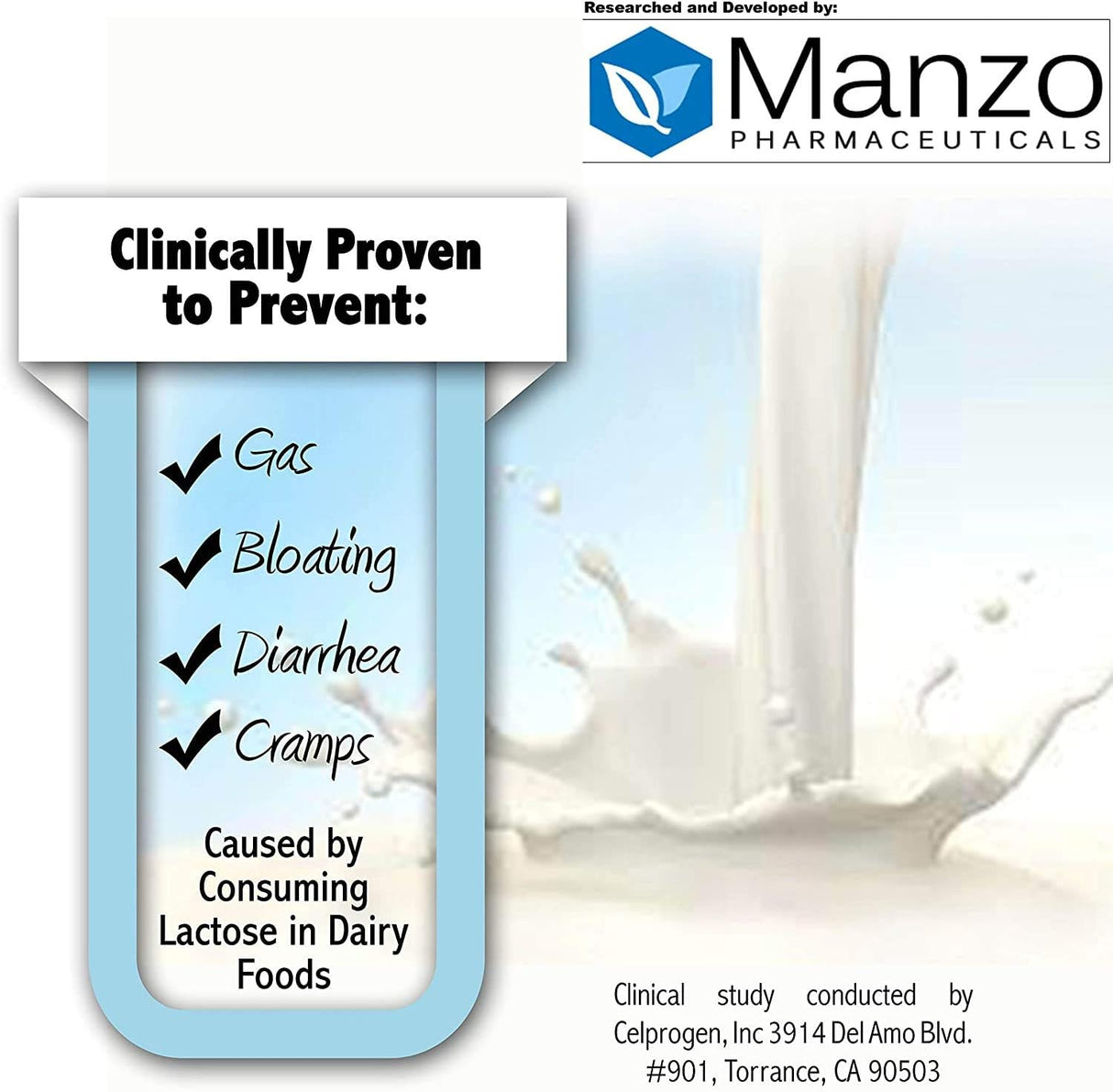 Suplemento Probiótico para la intolerancia a la lactosa 21 u