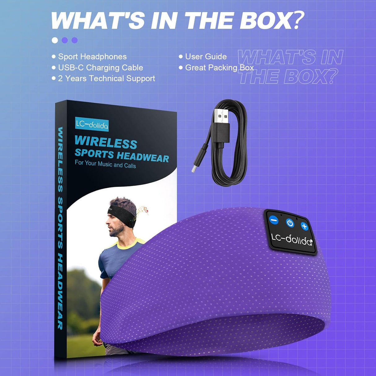 Auriculares Bluetooth LC-dolida para dormir, modelo 5.4