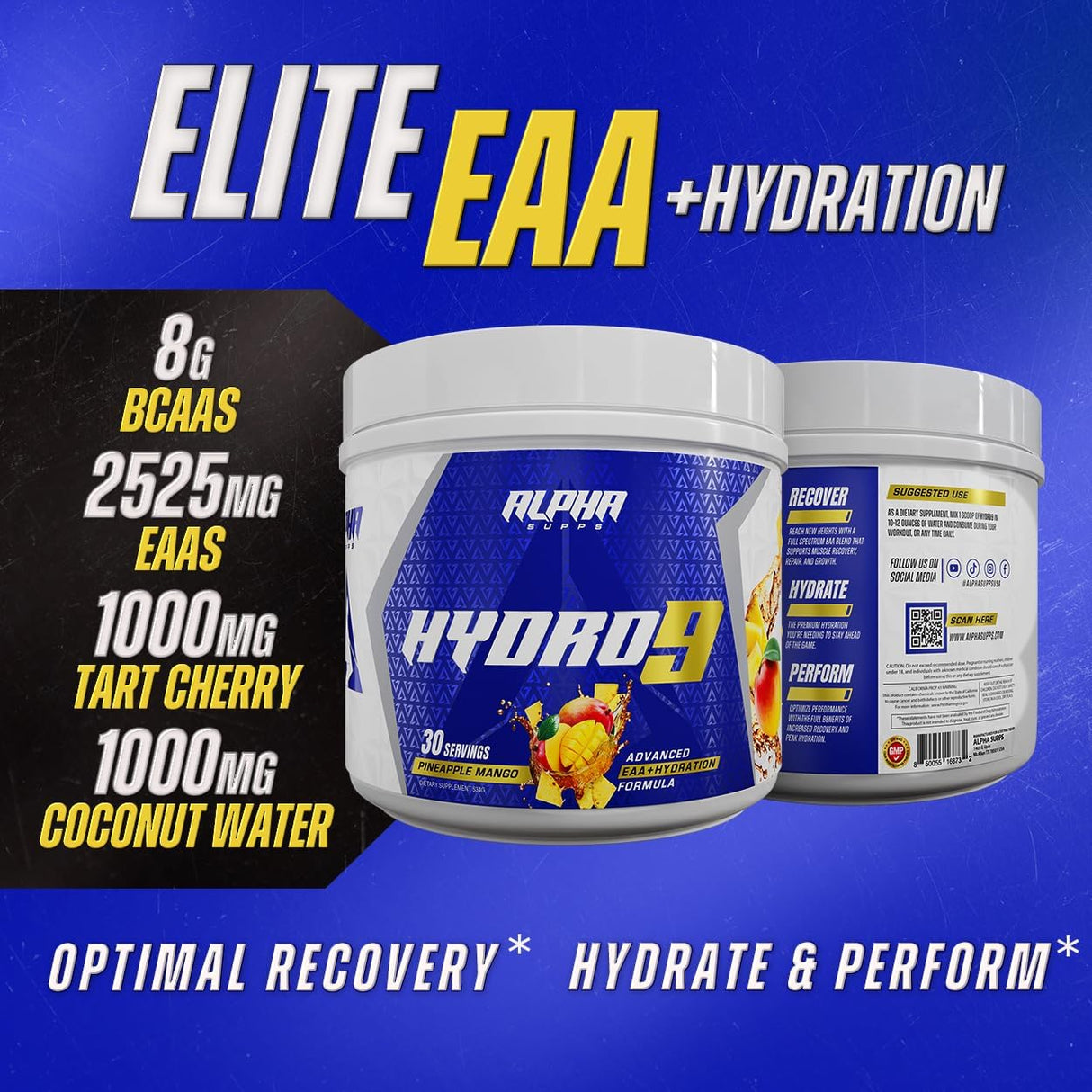 Hydro 9 Aminos EAA + Hidratación Fórmula 30 Serv.