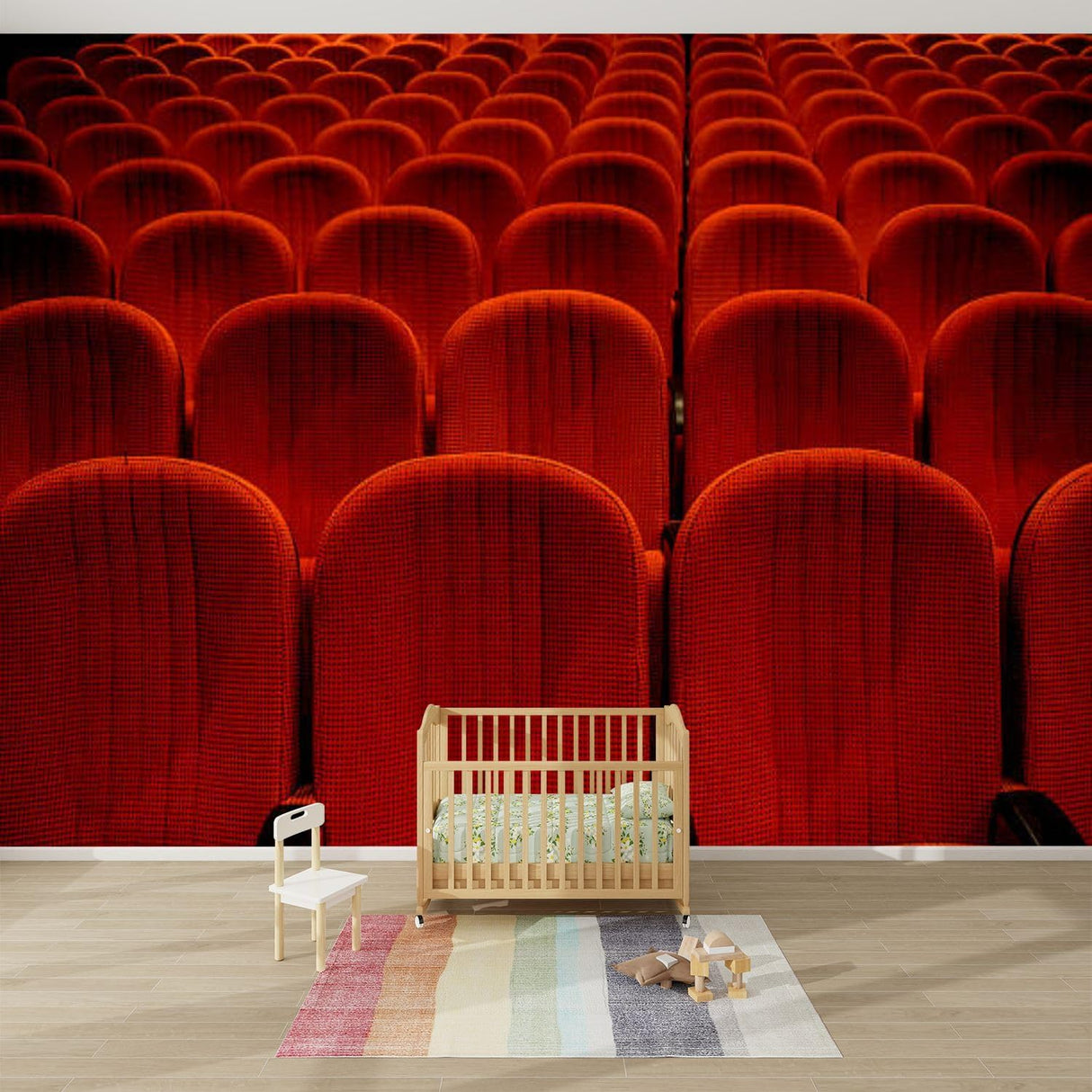 Mural 3D Teatro Autoadhesivo para Pared, 100x144in, Decoración