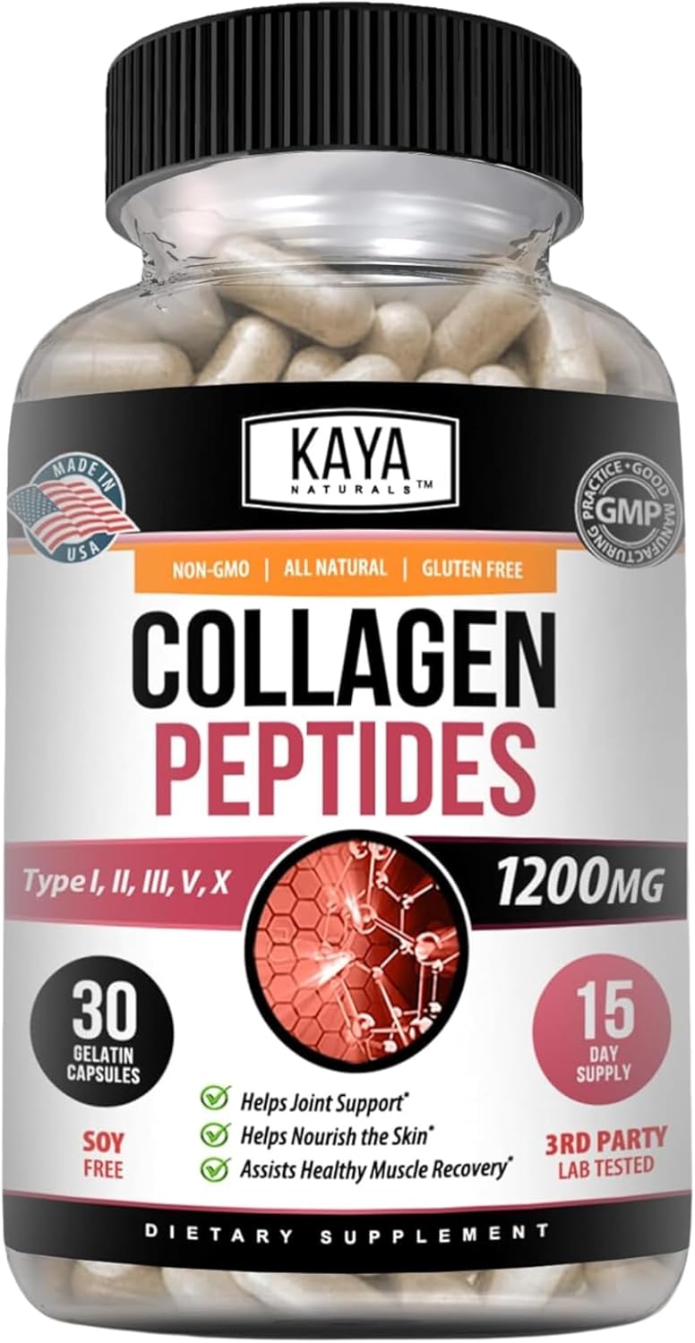 Kaya Naturals Colágeno Multi para cabello y piel 30 caps
