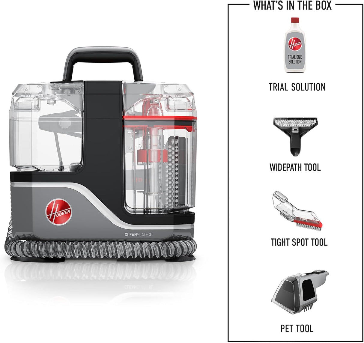 Limpiador de manchas Hoover CleanSlate XL, herramientas especializadas