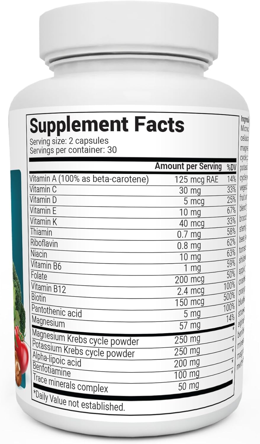 Multivitamínico integral con minerales para hombres y mujeres