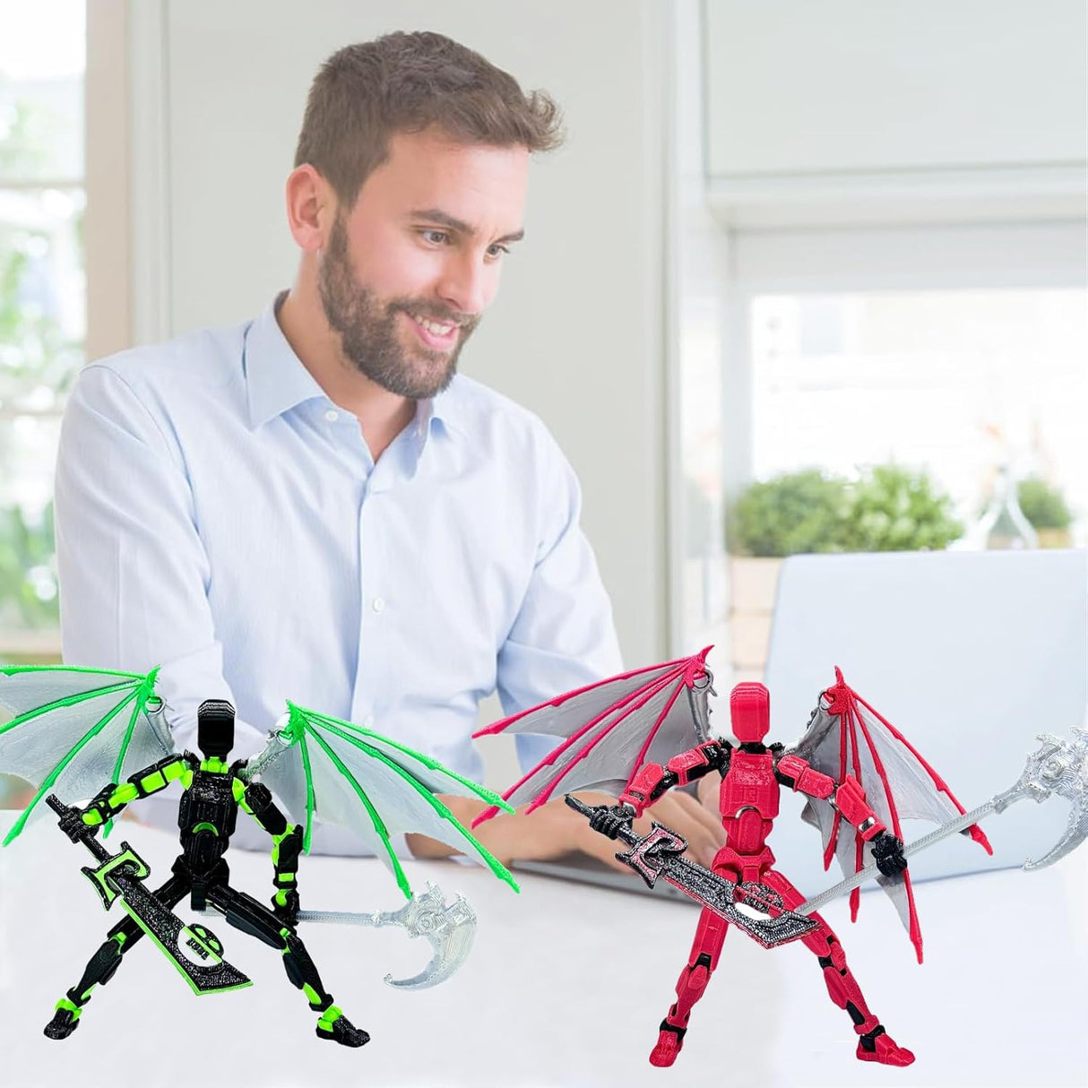 Juego de Figuras de Acción Titan 13, Figuras Móviles 3D, T13